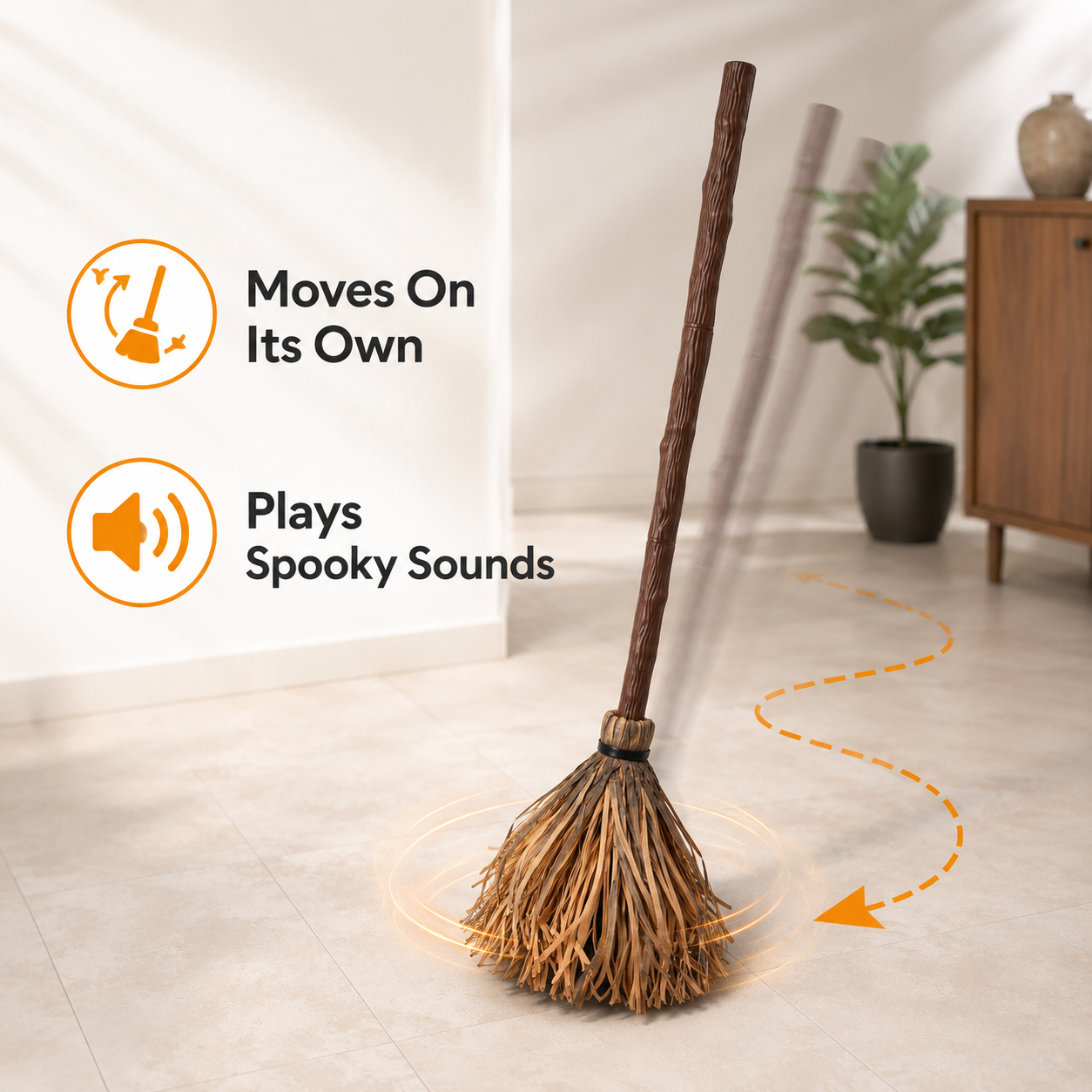 Broomy Floating Witch Broom